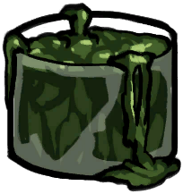 끈적거리는 진액