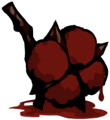 붉게 물든 목화