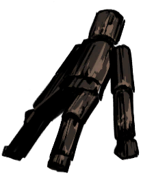 낡은 목각 인형